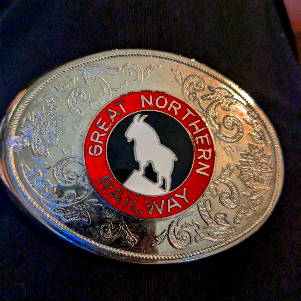 Vintage Great Northern Railway belt buckle